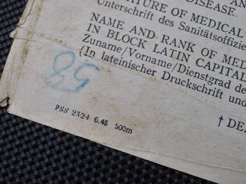 123) Interesting Original WW2 Certificate of Discharge to A German Soldier In POW Transit Camp 1948 — image 6