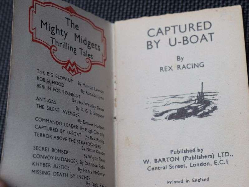 122) Original WW2 Mighty Midgets No28. Children's Tiny Book Captured by U-Boat — image 3