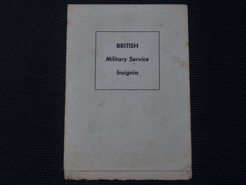 109) Excellent Original WW2 British Military Service Insignia Fold Out Card — image 5