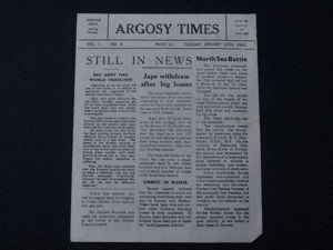106) Good Original WW2 Royal Navy Small Newspaper Argosy Times …