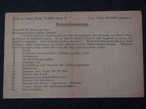 103) Interesting Original British Leaflet In German Given to German …