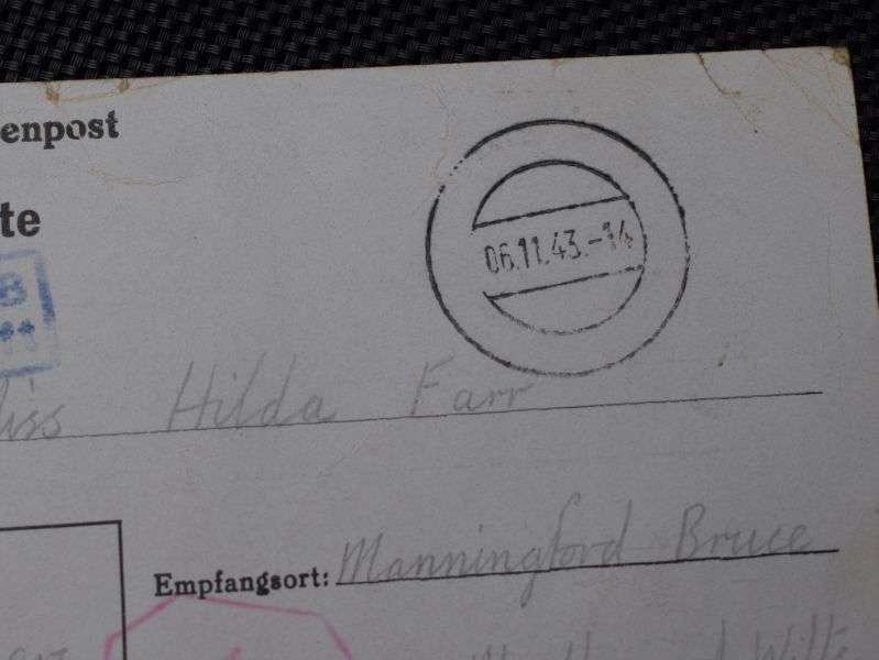 101) Original Used WW2 Prisoner of War Camp Issue Post Card Stalag VIIIB 1943 — image 5