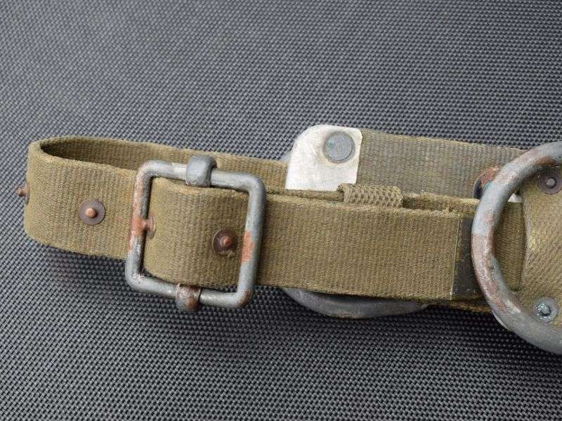 99) Original WW2 US Army Signals Lineman's Pole Climbing Leg Spikes & Harness Waist Belt 1944 — image 15