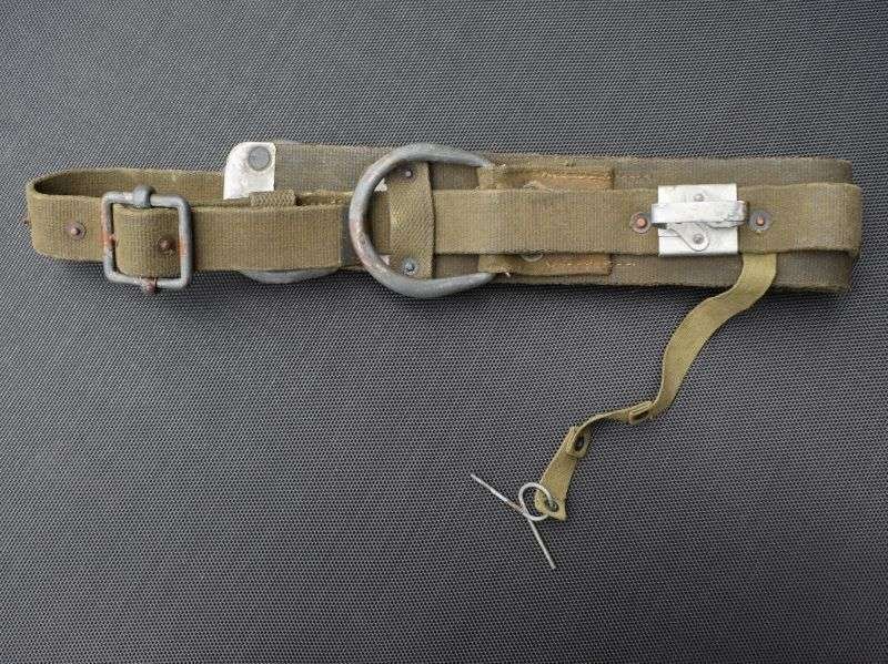 99) Original WW2 US Army Signals Lineman's Pole Climbing Leg Spikes & Harness Waist Belt 1944 — image 16