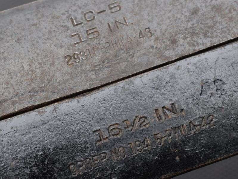 99) Original WW2 US Army Signals Lineman's Pole Climbing Leg Spikes & Harness Waist Belt 1944 — image 3