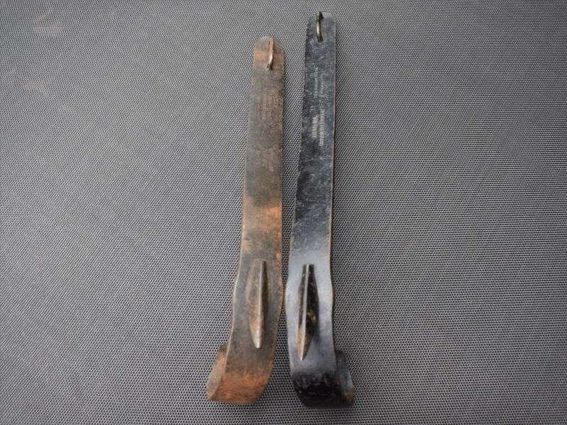 99) Original WW2 US Army Signals Lineman's Pole Climbing Leg Spikes & Harness Waist Belt 1944 — image 7