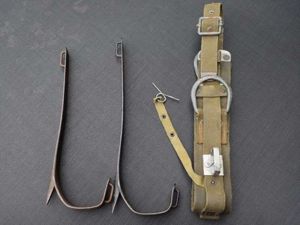 99) Original WW2 US Army Signals Lineman's Pole Climbing Leg …