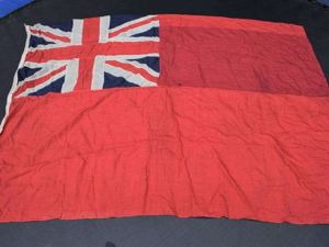 94) Excellent Original Large WW1 WW2 Merchant Navy Red Ensign …