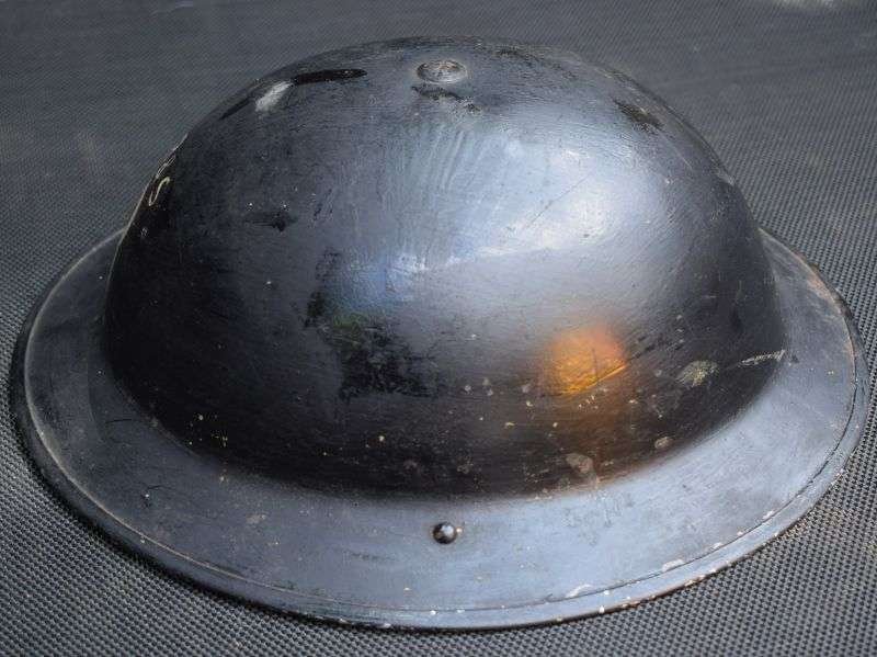 78) Excellent Original WW2 Home Front JB&S Factory Rescue Party Steel Helmet 1939 — image 13