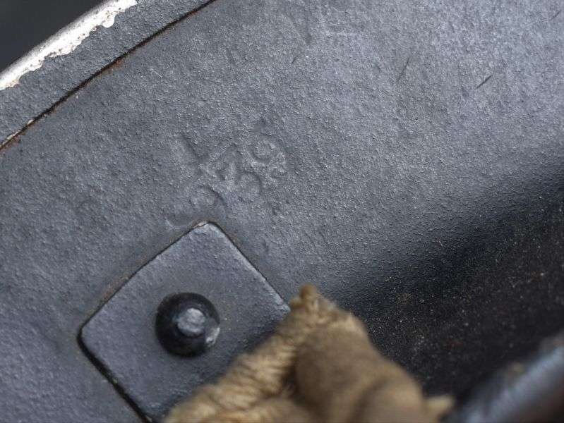 78) Excellent Original WW2 Home Front JB&S Factory Rescue Party Steel Helmet 1939 — image 2