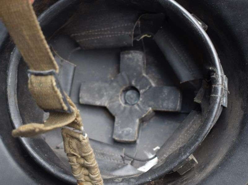 78) Excellent Original WW2 Home Front JB&S Factory Rescue Party Steel Helmet 1939 — image 5