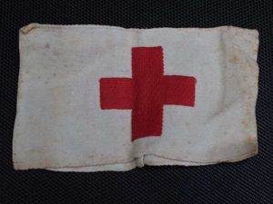 67) Good Used Original WW1 WW2 German Military Medics Armband