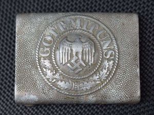 47) Nice Original 1930s- WW2 German Army Nazi Belt Buckle …
