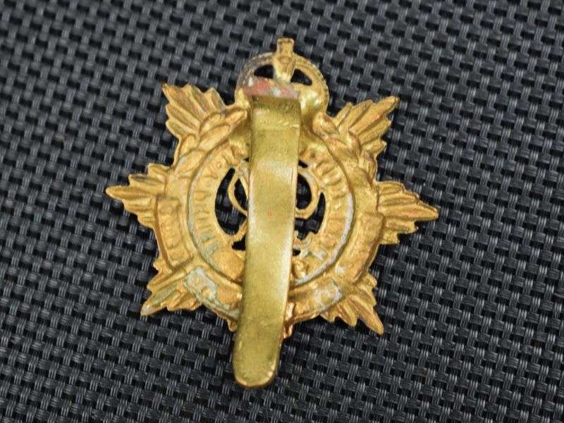 45) Good Original WW2 Royal Army Service Corps Cap Badge — image 2