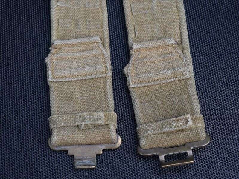 39) Good Size L WW2 1937 Pattern Economy Webbing Waist Belt 1943 — image 2