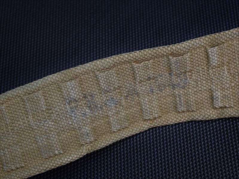 39) Good Size L WW2 1937 Pattern Economy Webbing Waist Belt 1943 — image 4