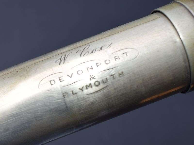 19) Excellent Original WW1 RN OOW Telescope Re-Issued WW2 to F.R.Dicken (POW) — image 11