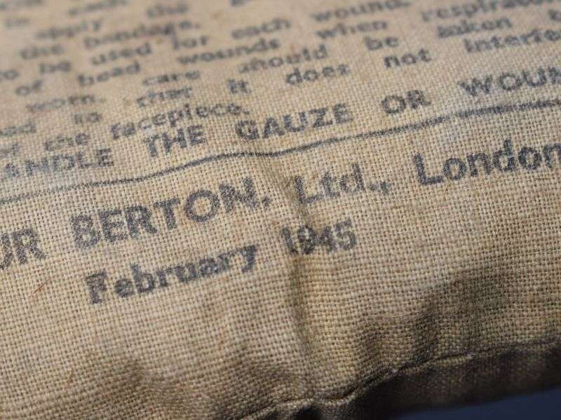 5) Good Un-issued WW2 British Army First Field Dressing 1945 — image 3
