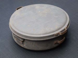 1) Good Original WW2 RAF Issue Round Cavalry Pat Mess …