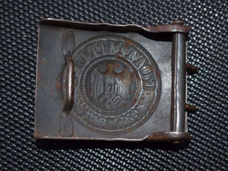 109) Lovely Original WW2 German Army Issue Belt Buckle with Original Finish — image 2
