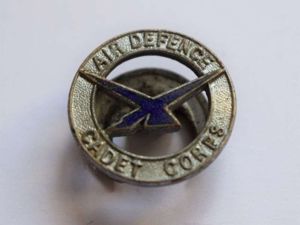 144) Nice Original WW2 Air Defence Cadet Corps Lapel Badge