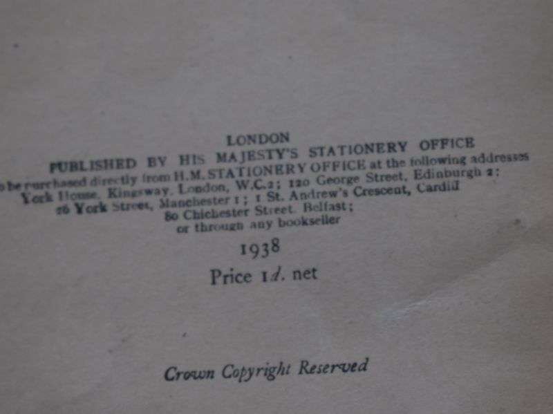 105) Original WW2 Home Office Pamphlet The Protection of your Home Against Air Raids 1938 — image 2