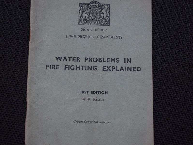 104) Original WW2 Pamphlet Water Problems in Firefighting Explained 1943 — image 5