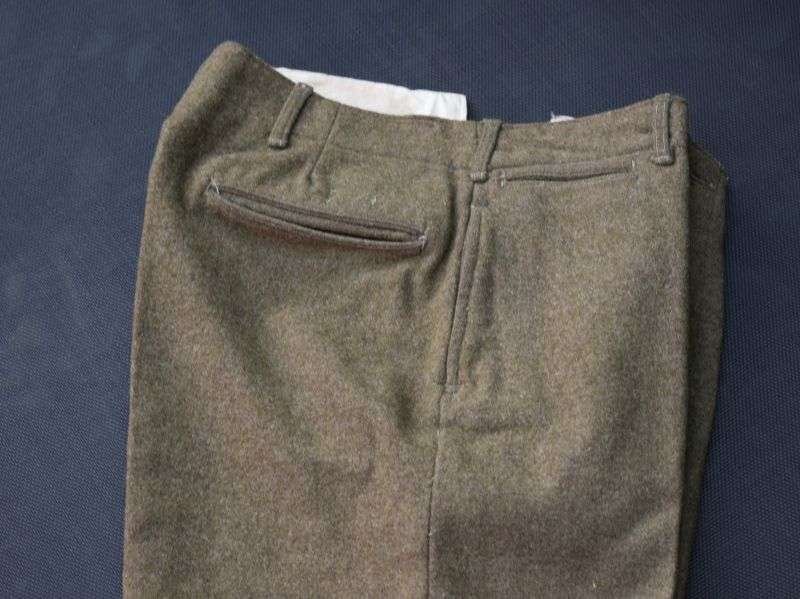 97) Tatty Pre WW2 US Army Issue Rough Woollen Trousers — image 11