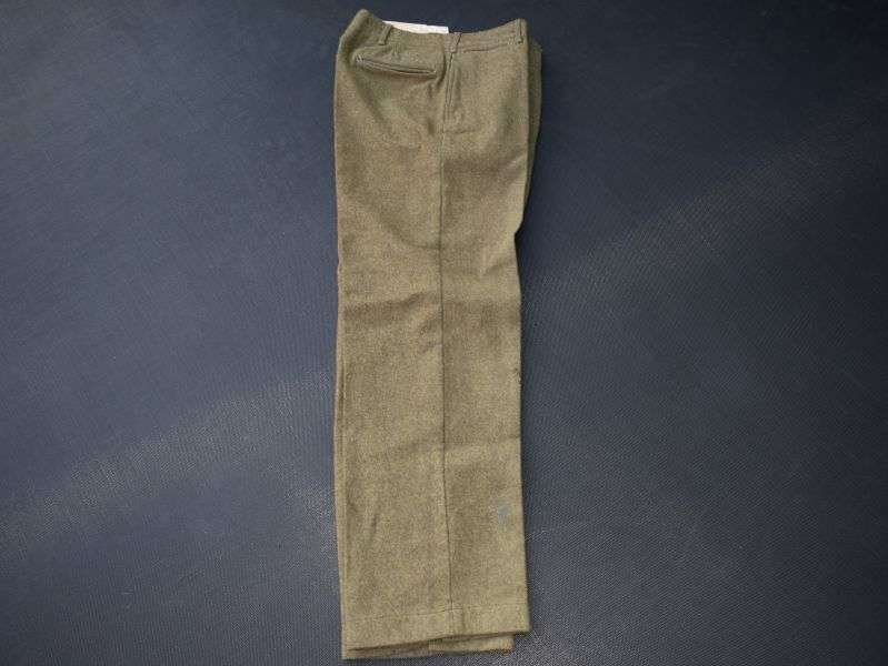 97) Tatty Pre WW2 US Army Issue Rough Woollen Trousers — image 12