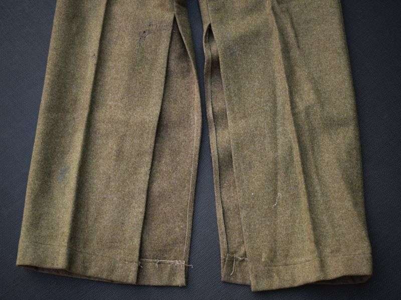 97) Tatty Pre WW2 US Army Issue Rough Woollen Trousers — image 3