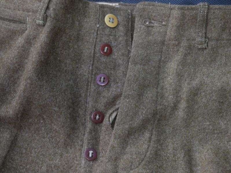97) Tatty Pre WW2 US Army Issue Rough Woollen Trousers — image 7