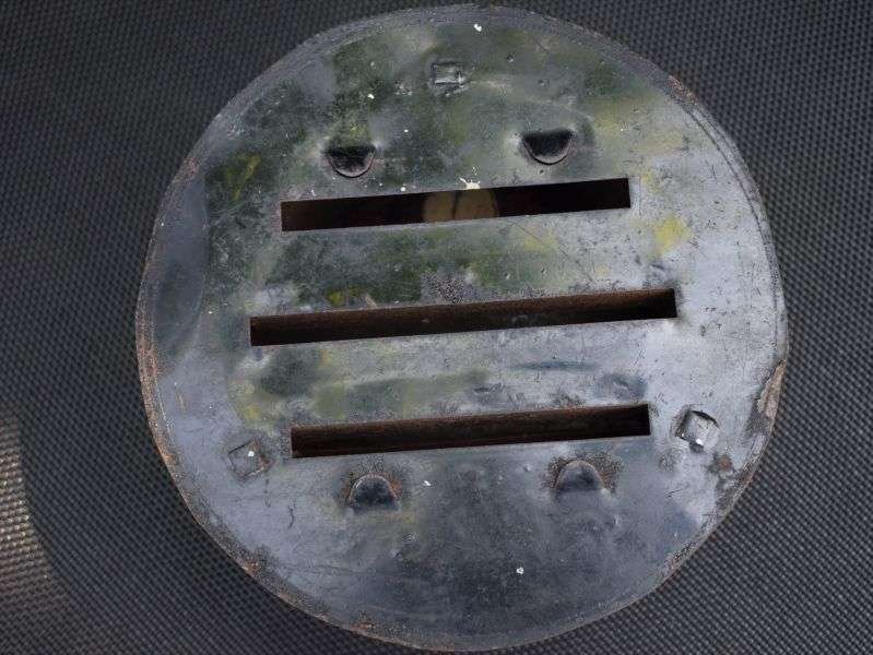 82) Excellent Original WW2 British Vehicle Headlight Blackout Cover — image 2
