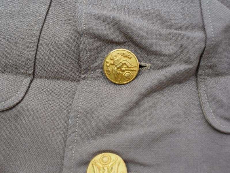 75) Original WW2 US Army Khaki Tropical Worsted Service Jacket to a Lt Col — image 13