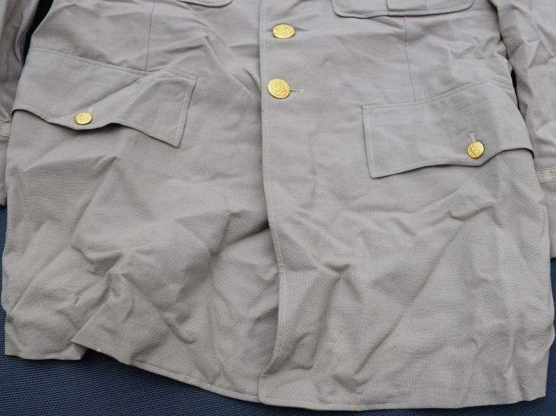 75) Original WW2 US Army Khaki Tropical Worsted Service Jacket to a Lt Col — image 16