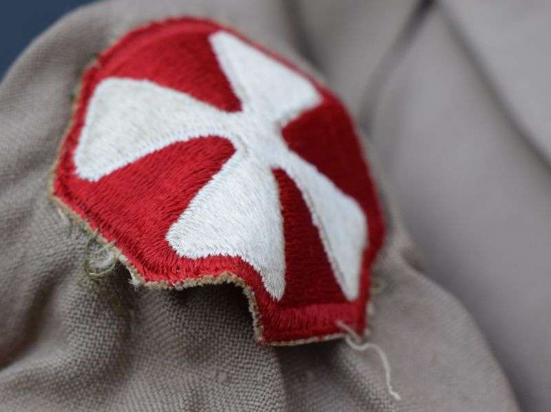 75) Original WW2 US Army Khaki Tropical Worsted Service Jacket to a Lt Col — image 8