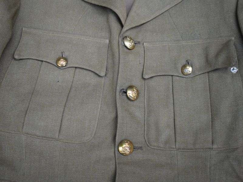 65) WW2 British Royal Artillery Officers Service Dress Jacket Capt G.W.S.Barnard 1942 — image 10