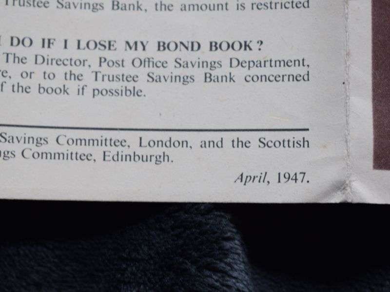 8) Original 1947 Dated Fold Out Leaflet National Savings Questions & Answers — image 2