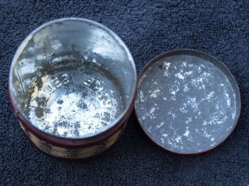 7) Interesting Original WW2 Woodbine Cigarette Tin With Leather worked Outer POW, North Africa? — image 3