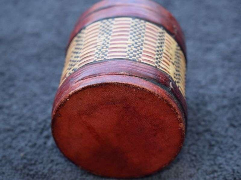 7) Interesting Original WW2 Woodbine Cigarette Tin With Leather worked Outer POW, North Africa? — image 4