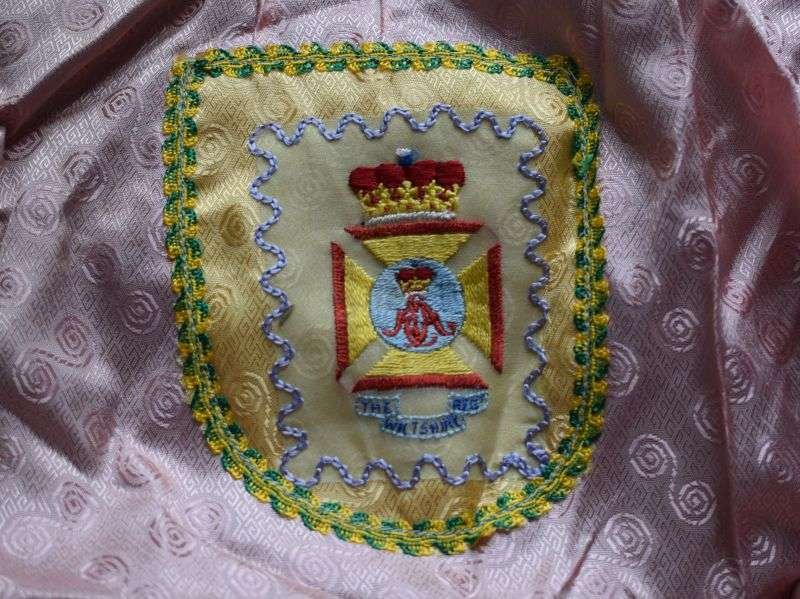 128) Decorative Original WW2 Sweetheart Pinny/Apron The Wiltshire Regiment — image 4