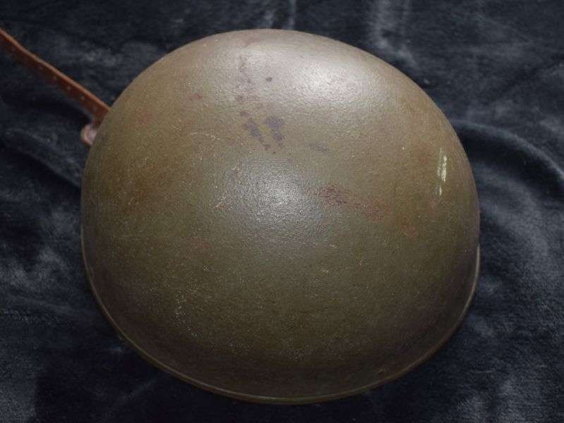 117) Nice Original WW2 British Military Issue Dispatch Riders Helmet BMB 1942 — image 16