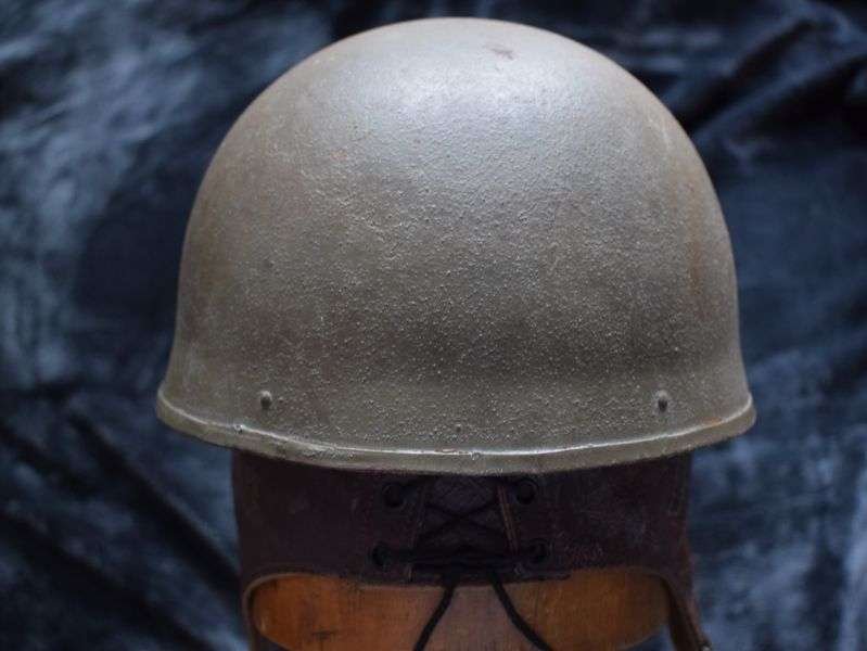 117) Nice Original WW2 British Military Issue Dispatch Riders Helmet BMB 1942 — image 18