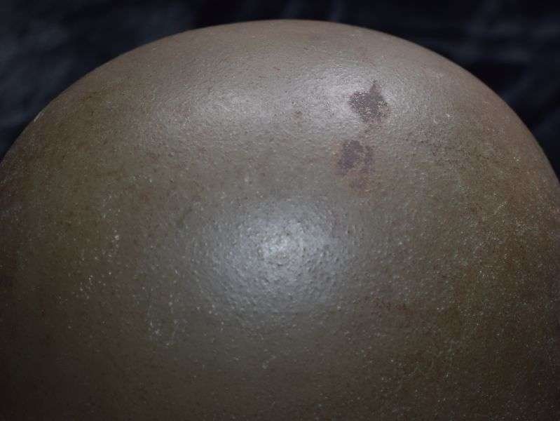 117) Nice Original WW2 British Military Issue Dispatch Riders Helmet BMB 1942 — image 19