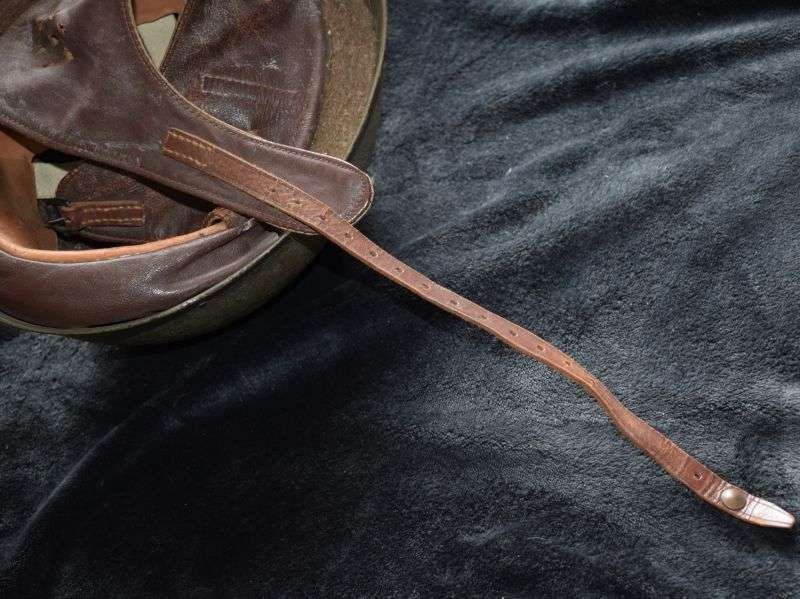 117) Nice Original WW2 British Military Issue Dispatch Riders Helmet BMB 1942 — image 6