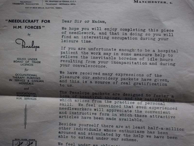 110) Original WW2 Mixed Set of HM Forces Issue Needlework — image 11