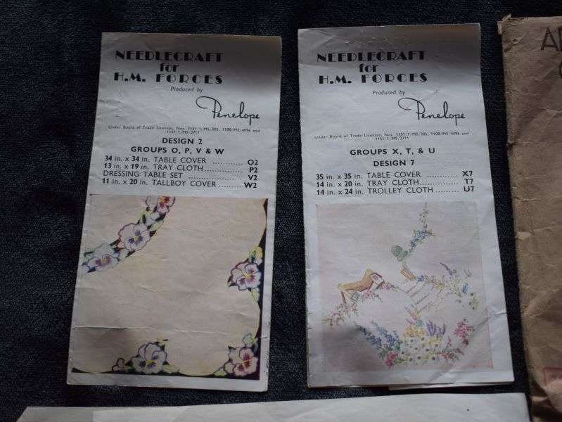 110) Original WW2 Mixed Set of HM Forces Issue Needlework — image 14