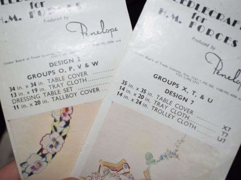 110) Original WW2 Mixed Set of HM Forces Issue Needlework — image 5
