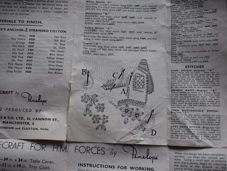 110) Original WW2 Mixed Set of HM Forces Issue Needlework — image 8