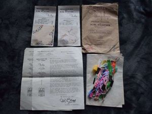 110) Original WW2 Mixed Set of HM Forces Issue Needlework