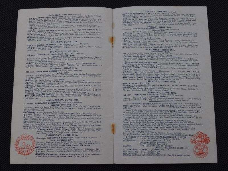 85) Interesting Original Cardiff Salute The Soldier Week 1944 Leaflets — image 8